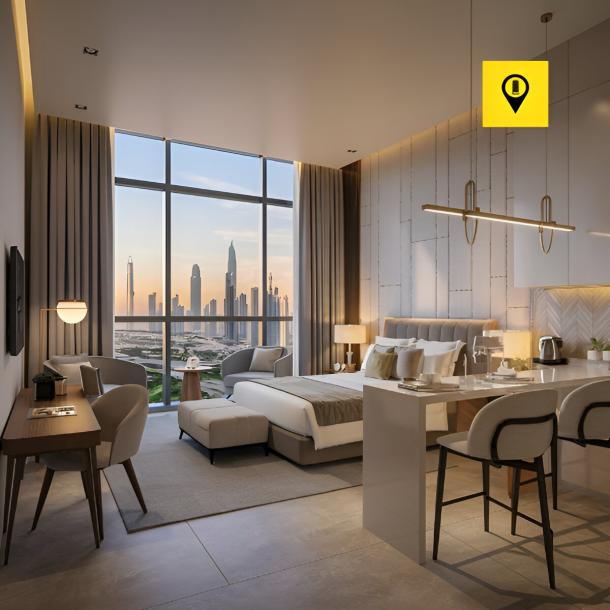 Affordable Luxury Studio Apartment in Dubai for Sale Sleek Design-1